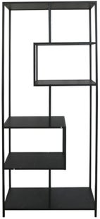 Regał stalowy antracytowy z imitacją marmuru do nowoczesnych wnętrz – grafika-1.