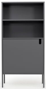 Regał Uno 76x152 cm szary – obraz-1