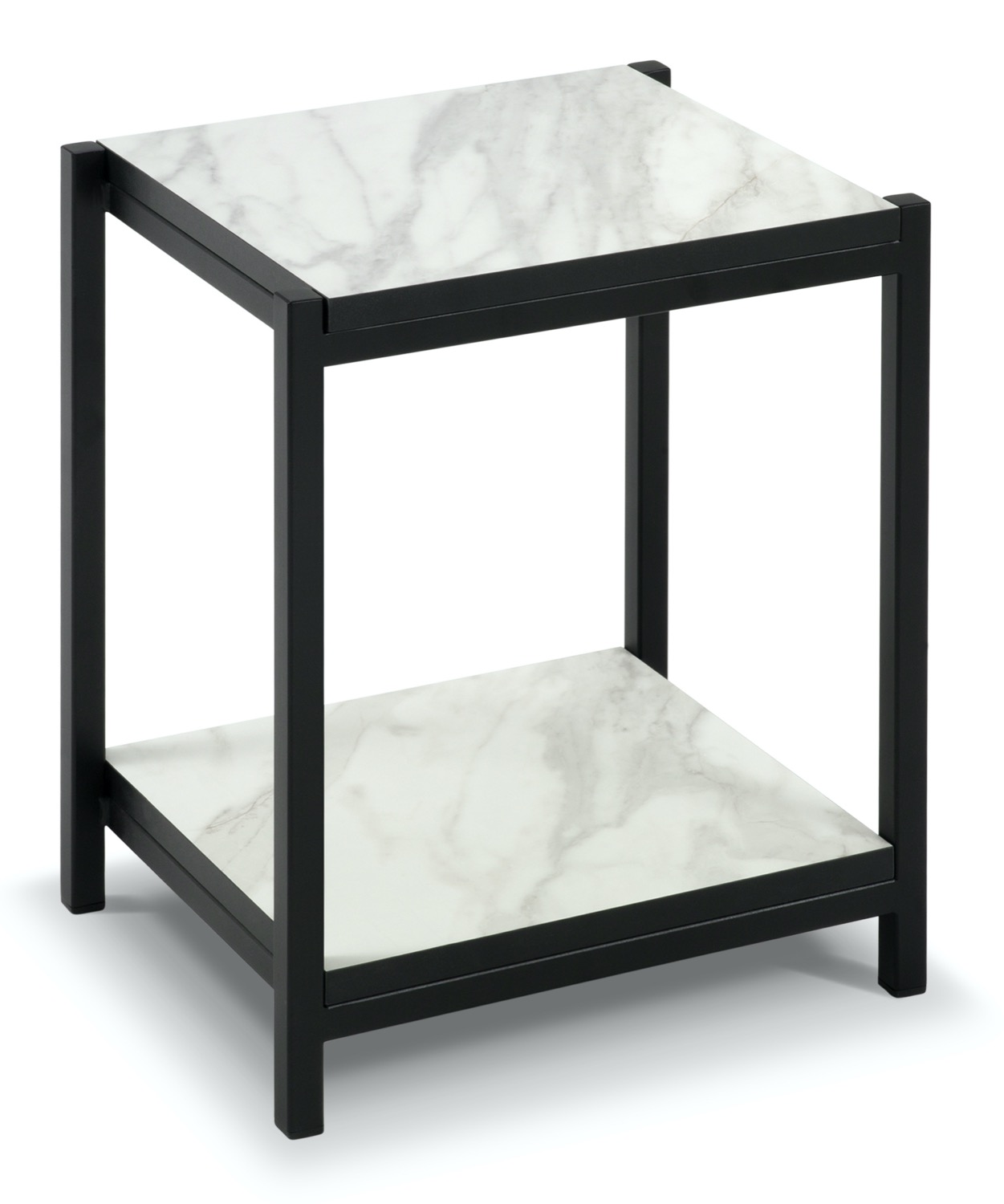 Regał metalowy biały 45x35x30 cm – obraz-1