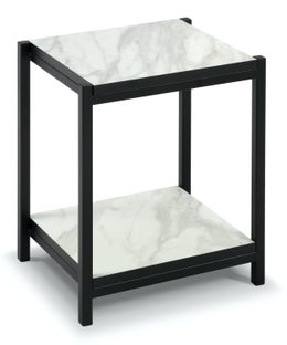 Regał metalowy biały 45x35x30 cm – obraz-1