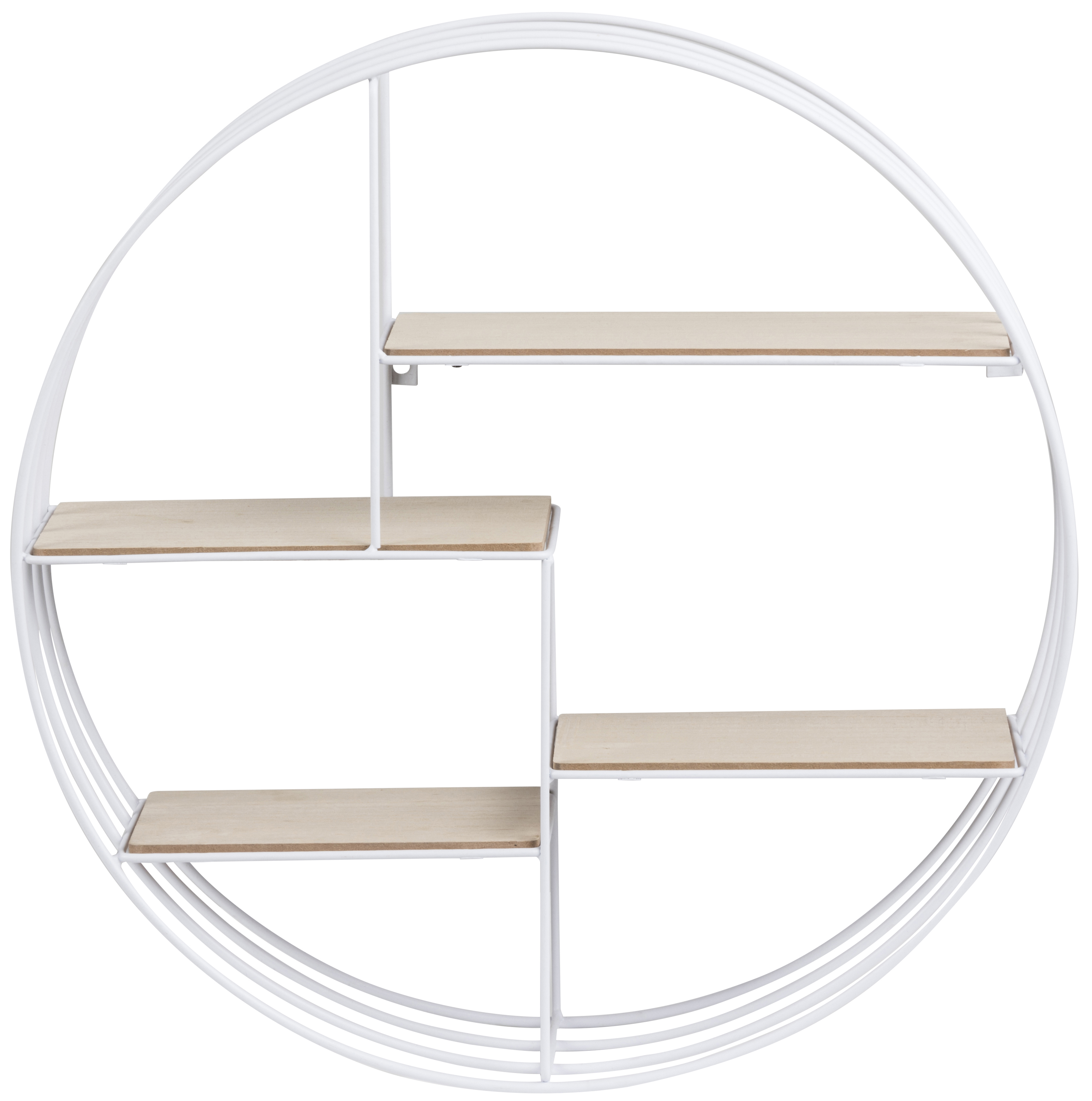 Regał wiszący metalowy biały 45x10 cm – obraz-1