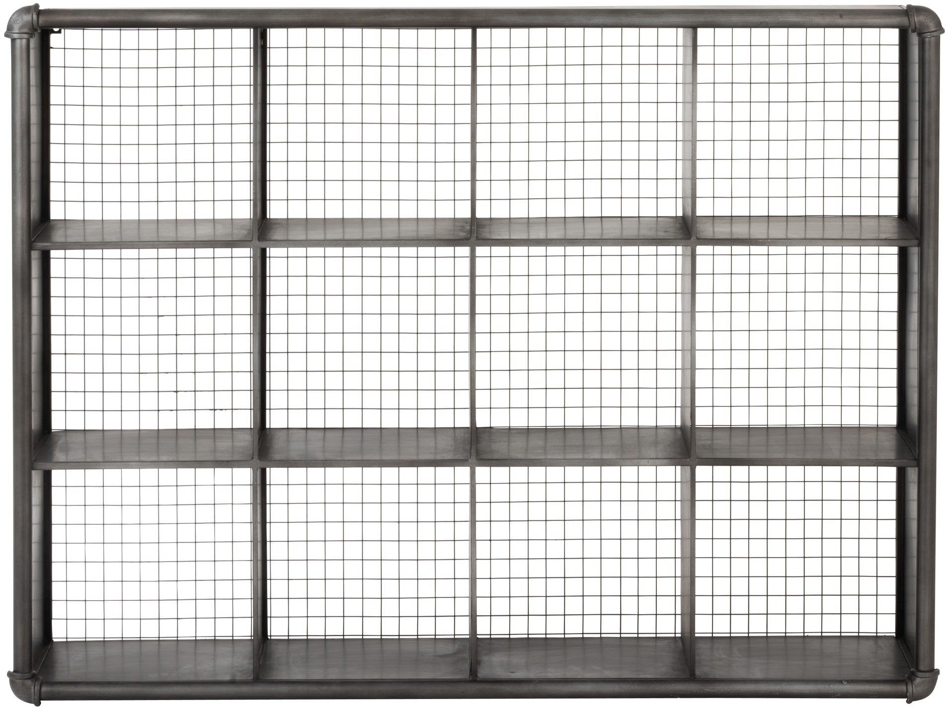 Regał wiszący Etror 123x94 cm szary – obraz-1