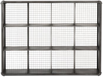 Regał wiszący Etror 123x94 cm szary – obraz-1