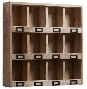 Regał wiszący 60x60 cm drewniany – obraz-1