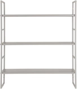 Regał wiszący metalowy szary z trzema półkami 48x55 cm – grafika-1.