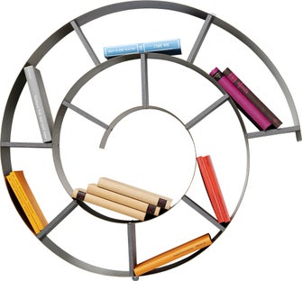 Regał wiszący Snail 80x80 cm brązowy – grafika-1.