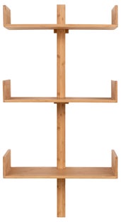Regał wiszący z 3 półkami bambusowy w kolorze naturalnym 50x102 cm – grafika-1.