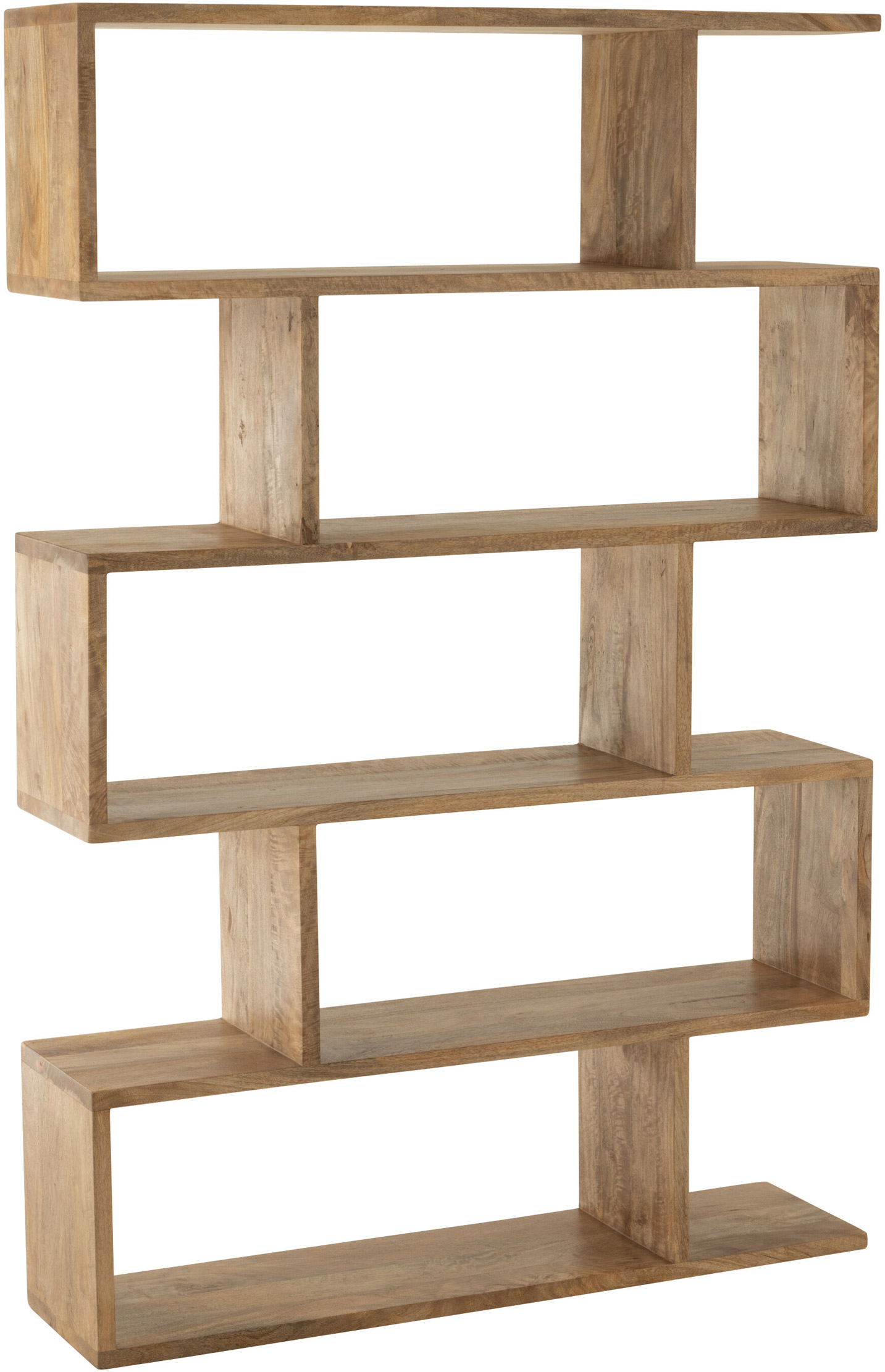 Regał z drewna mango asymetryczny 130x180 cm – obraz-1