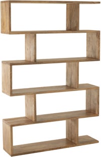 Regał z drewna mango asymetryczny 130x180 cm – obraz-1