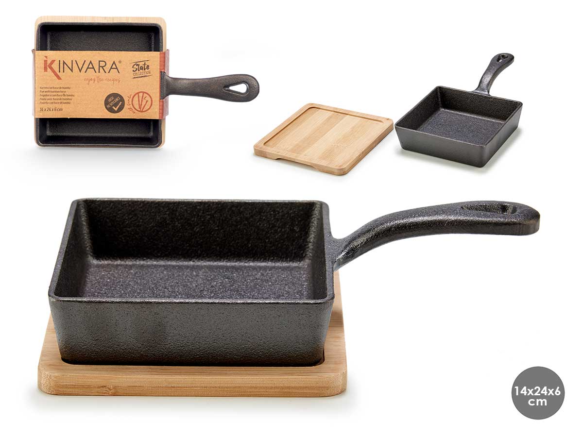 Съд за сервиране с бамбуков поднос – изображение-1