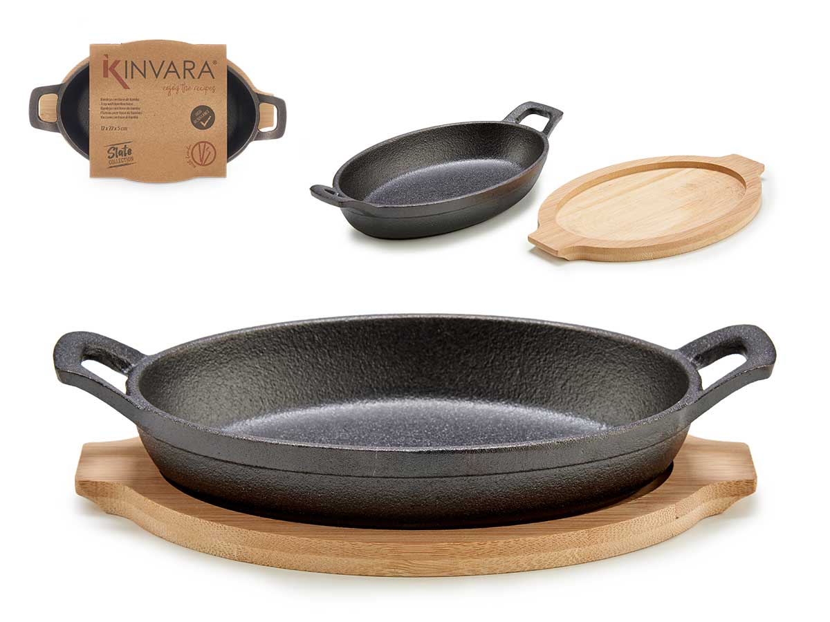 Съд за сервиране с бамбуков поднос – изображение-1