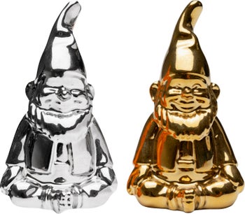 Salt och Pepparset - Tomtar Silver/Guld (2/Set) – bild-1.