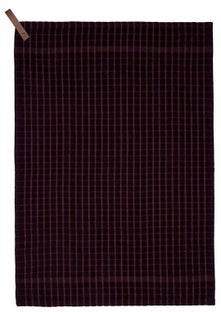 Ściereczka do naczyń w kratkę Södahl z paskiem 50x70 cm fioletowa – obraz-1