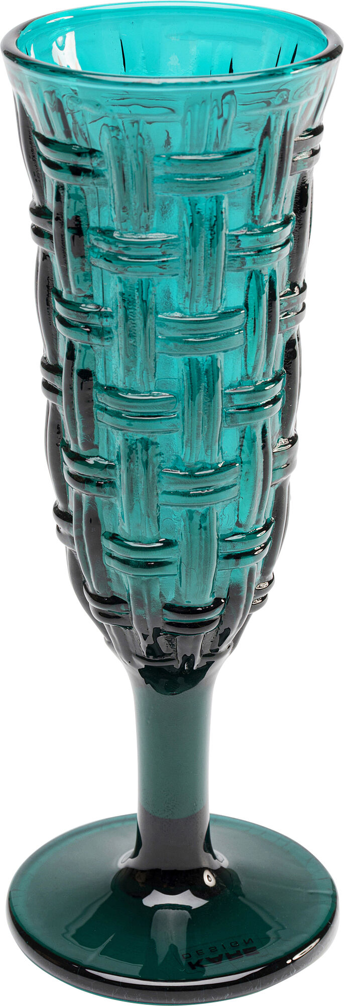 Čaša za šampanjac Tissue Bluegreen 18cm – slika-1.