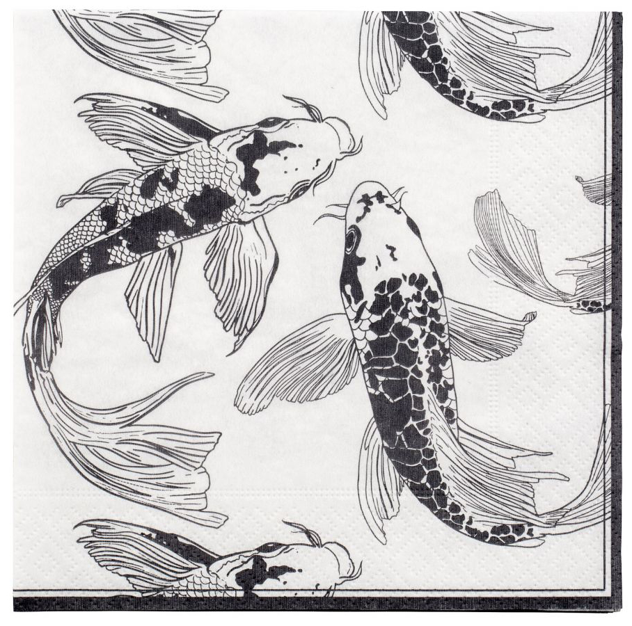 Serwetki Kuniko (20-set) ciemnoszare – obraz-1