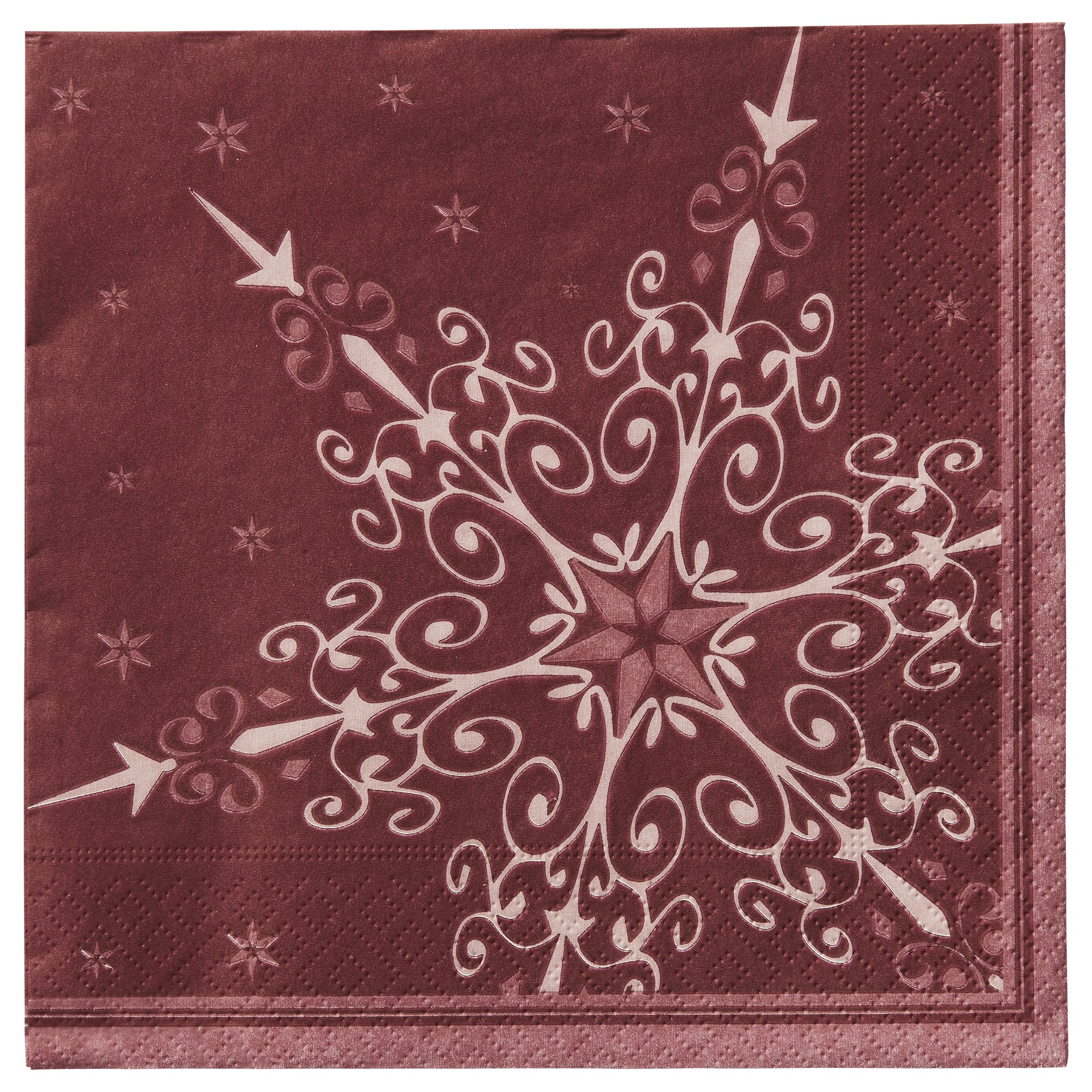Serwetki papierowe 20-set fioletowe w świąteczny wzór 33x33 cm – obraz-1