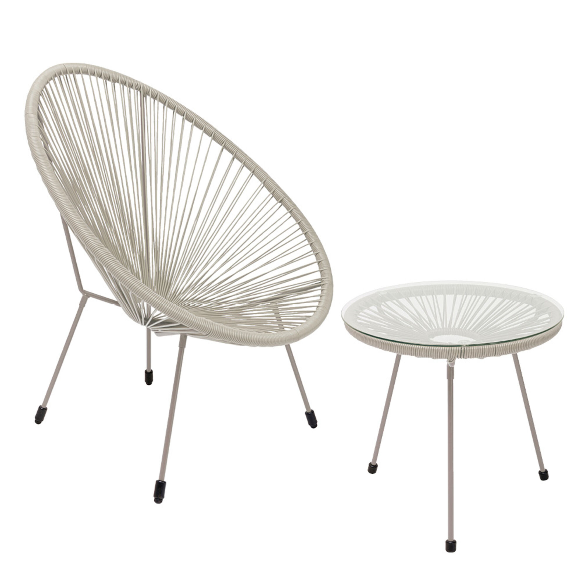 Set Acapulco Mono Greige (2/set) – slika-1.