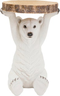 Sidobord Animal Polar Bear - Bord med Isbjörn, Ø37cm – bild-1.
