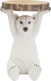 Stolik Bear ∅37 cm biały – grafika-1.