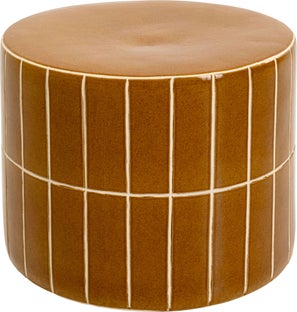 Stolik Pomocniczy Bliss Tile Pomarańczowy Ø42cm – obraz-1