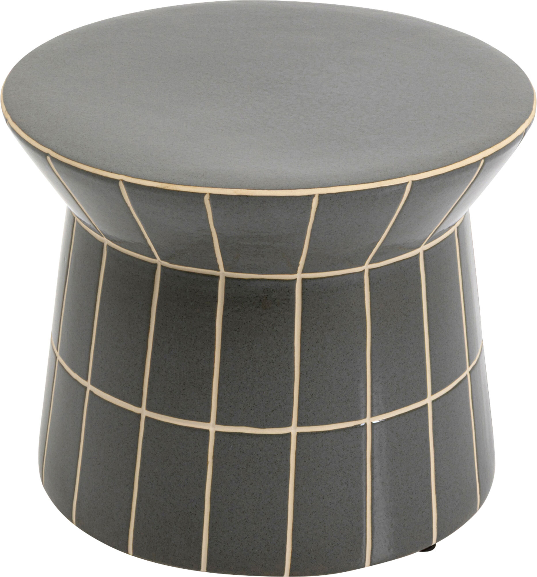 Stolik Pomocniczy Bliss Tile Rim Niebieski Ø38cm – obraz-1