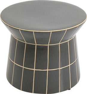 Stolik Pomocniczy Bliss Tile Rim Niebieski Ø38cm – obraz-1