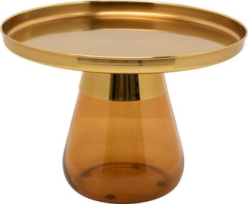 Pomoćni stolić Bottiglia Gold Amber Ø 60cm – slika-1.