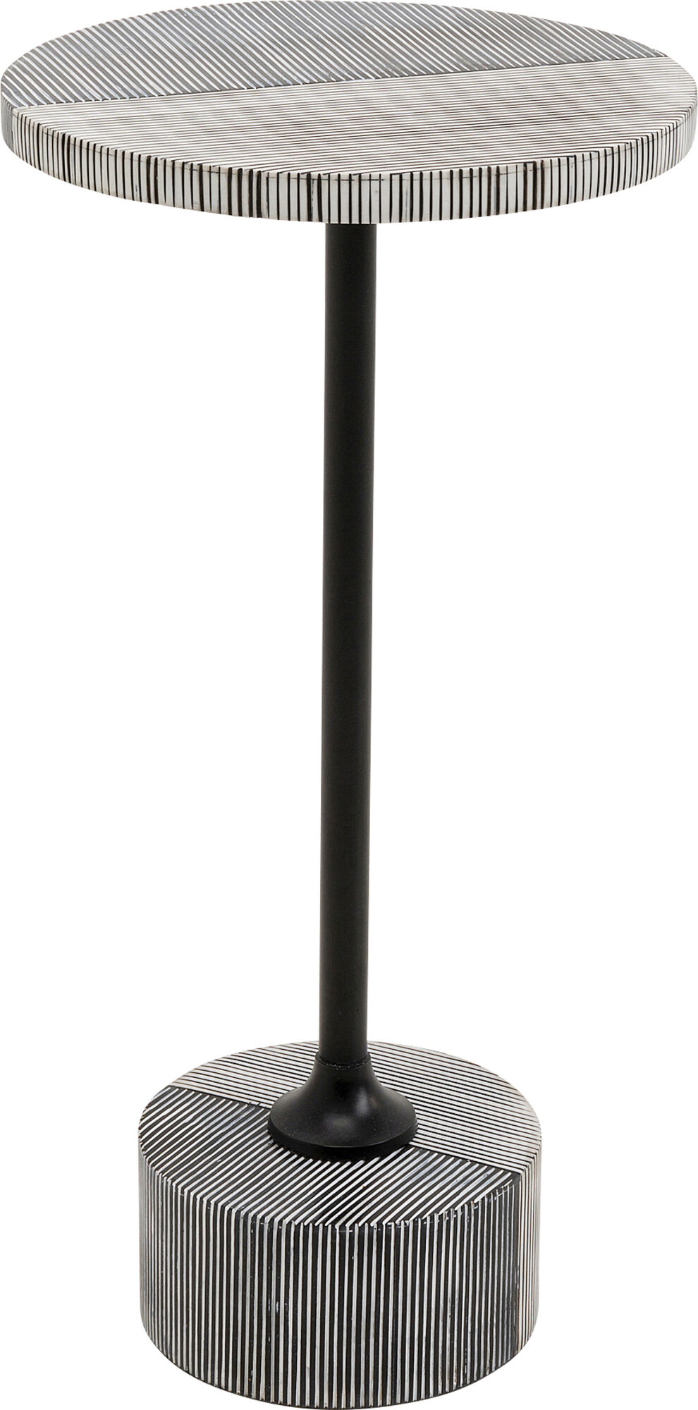 Šoninis staliukas Domero Double Black Ø25cm – paveikslėlis-1.