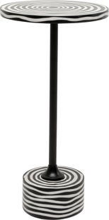 Sidobord Domero Swirl - Svart, Ø25cm – bild-1.