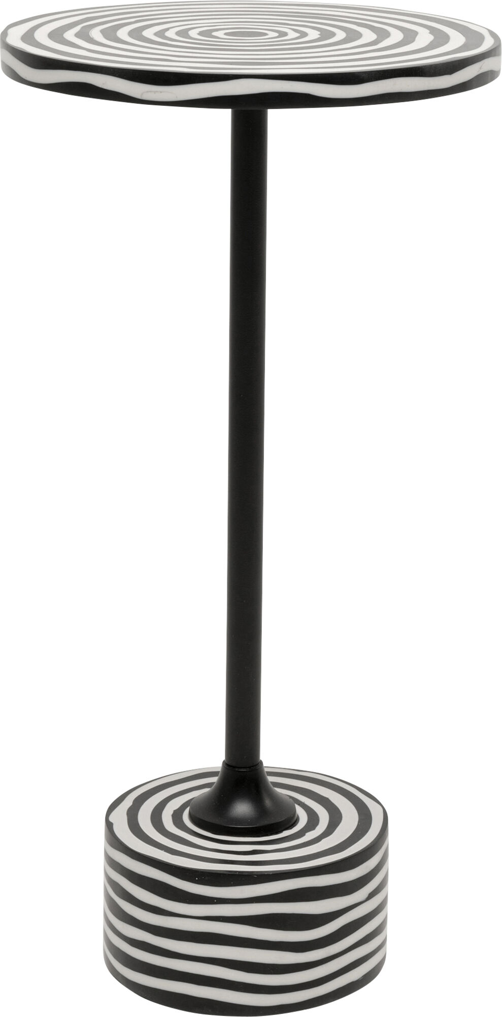 Šoninis staliukas Domero Swirl Black Ø25cm – paveikslėlis-1.