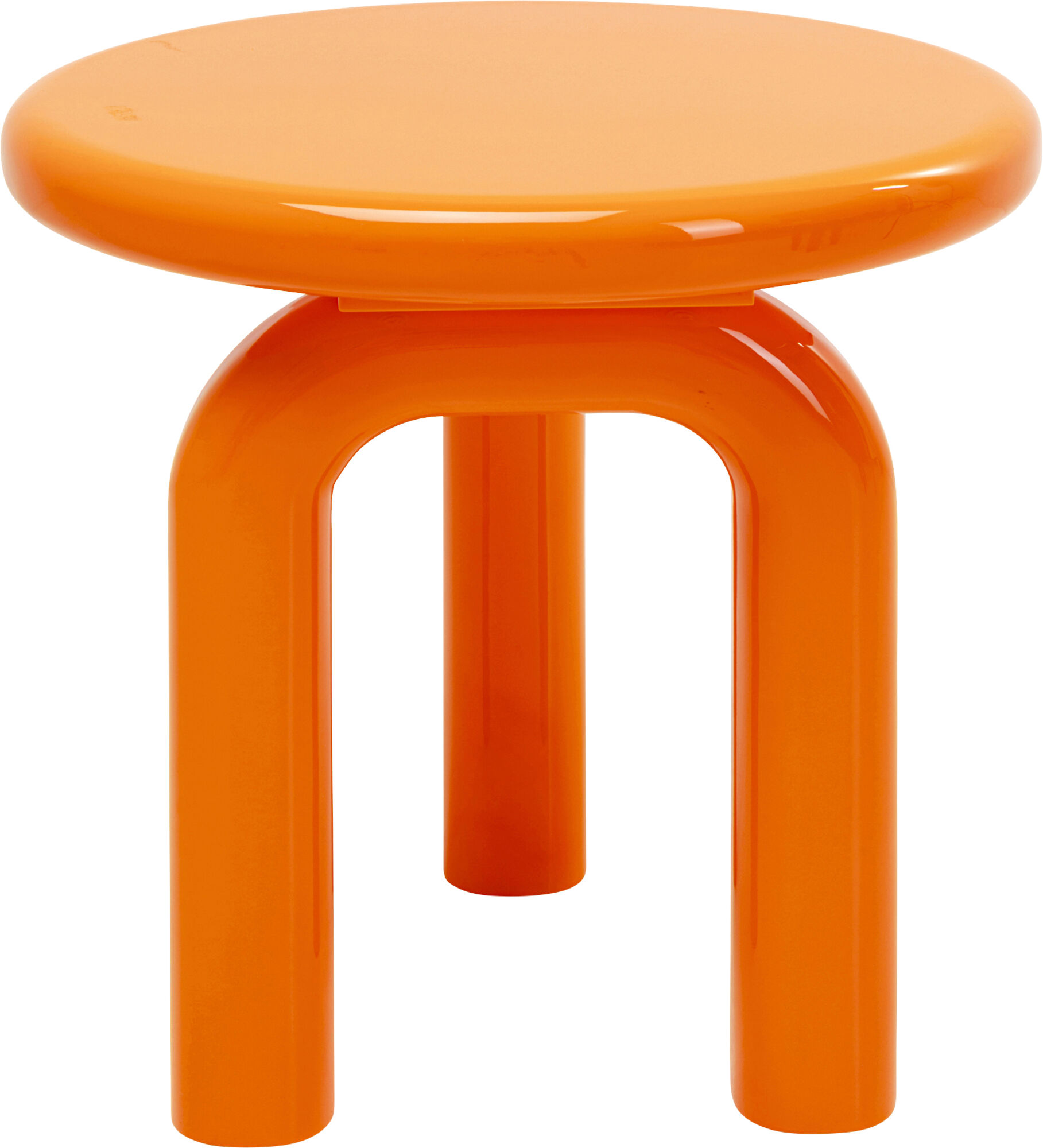 Stolik pomocniczy Eliano Ø50cm pomarańczowy – obraz-1