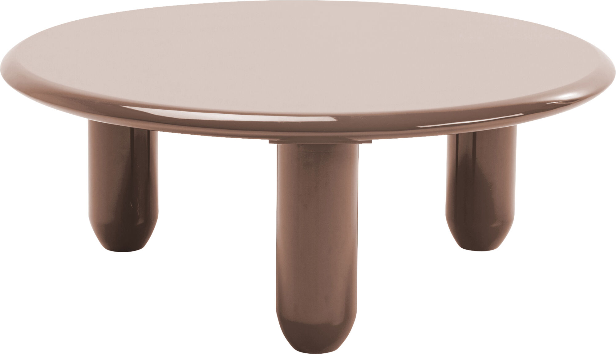 Stolik kawowy Eliano Ø90cm czerwony – obraz-1