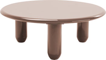 Stolik kawowy Eliano Ø90cm czerwony – obraz-1