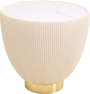Side Table Endless Vegas White Ø47cm – billede-1.