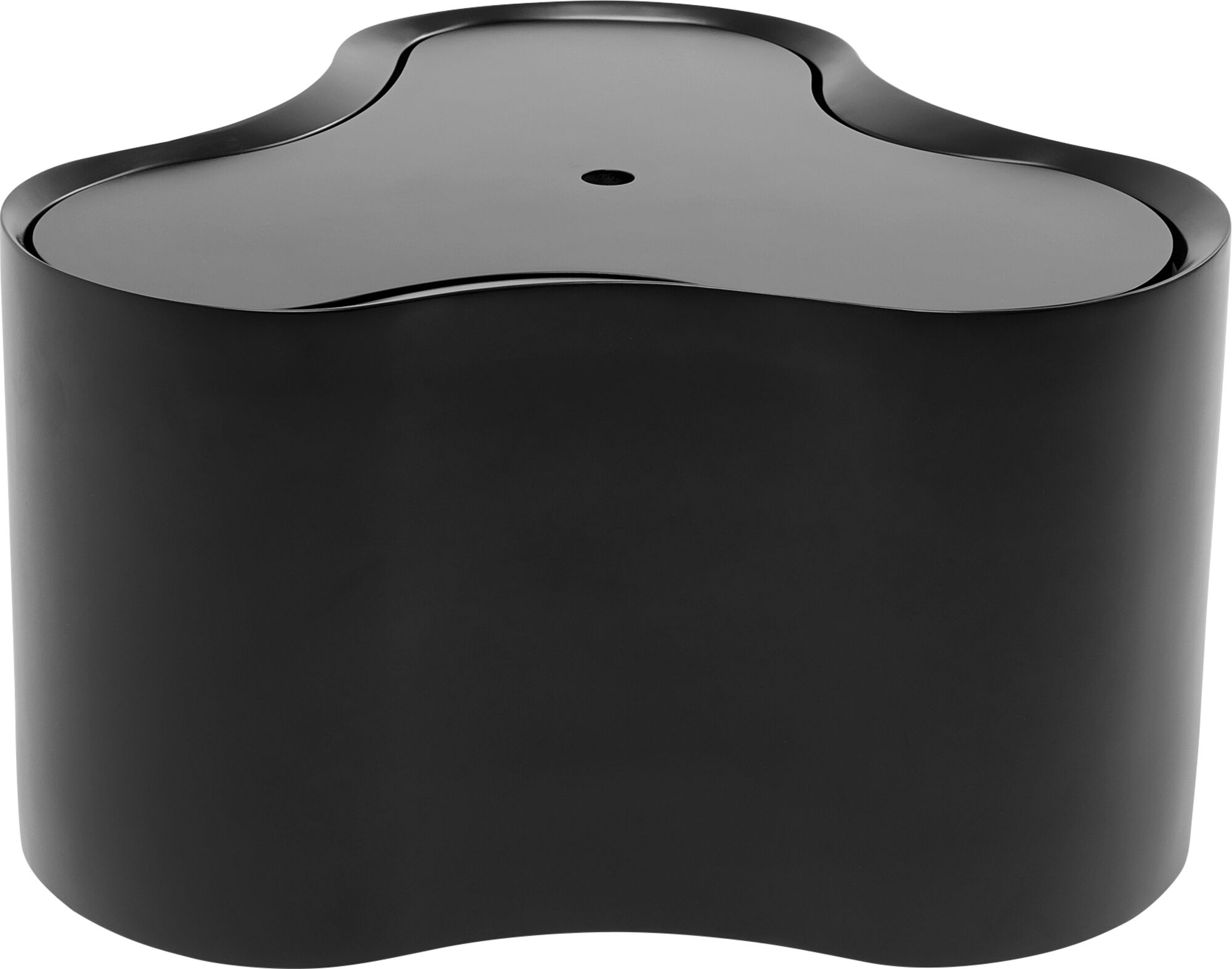 Fekete Lotus Lerakóasztal 35cm – kép-1.