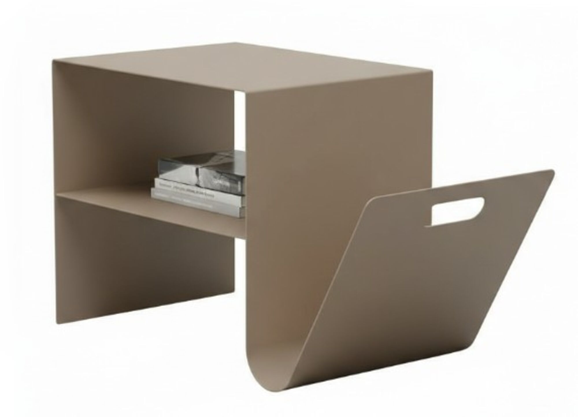 Šoninis staliukas Lounge News Taupe – paveikslėlis-1.