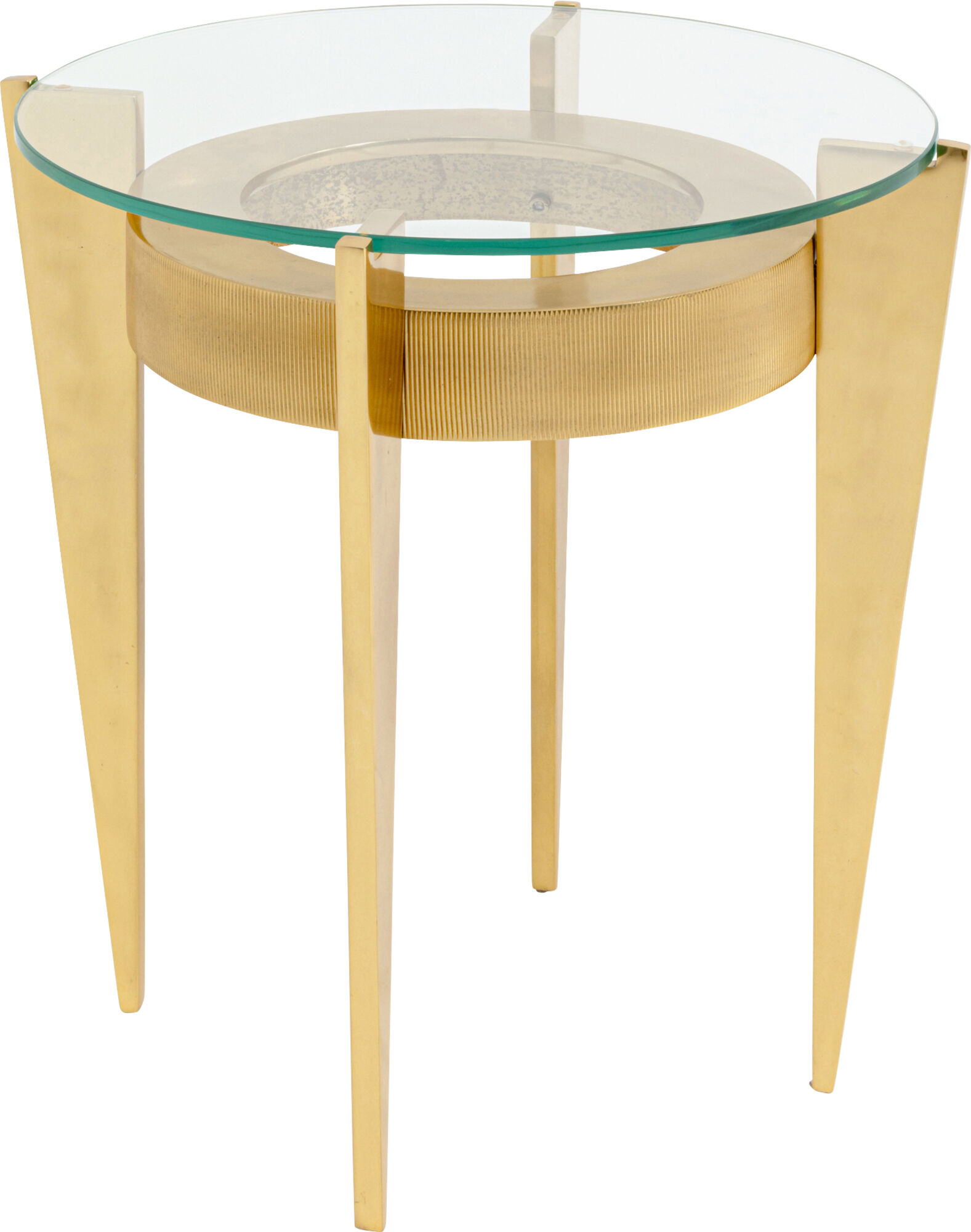 Mesita auxiliar Nino Gold Ø41cm – Imagen-1.
