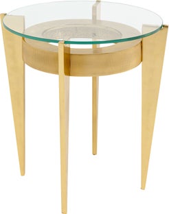Mesita auxiliar Nino Gold Ø41cm – Imagen-1.