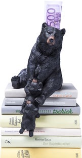 Skarbonka Action Bear Family 18x28 cm czarna – obraz-1