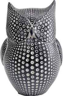 Skarbonka Art Owl 12x17 cm czarno-biała – grafika-1.