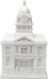 Skarbonka Building 21x34 cm biała – obraz-1