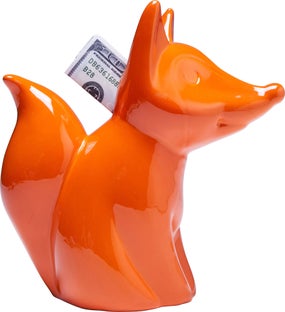 Skarbonka Fox 19x20 cm pomarańczowa – obraz-1