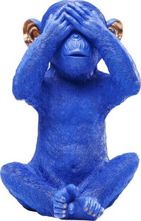 Pusculita Monkey Mizaru Albastru – imagine-1.