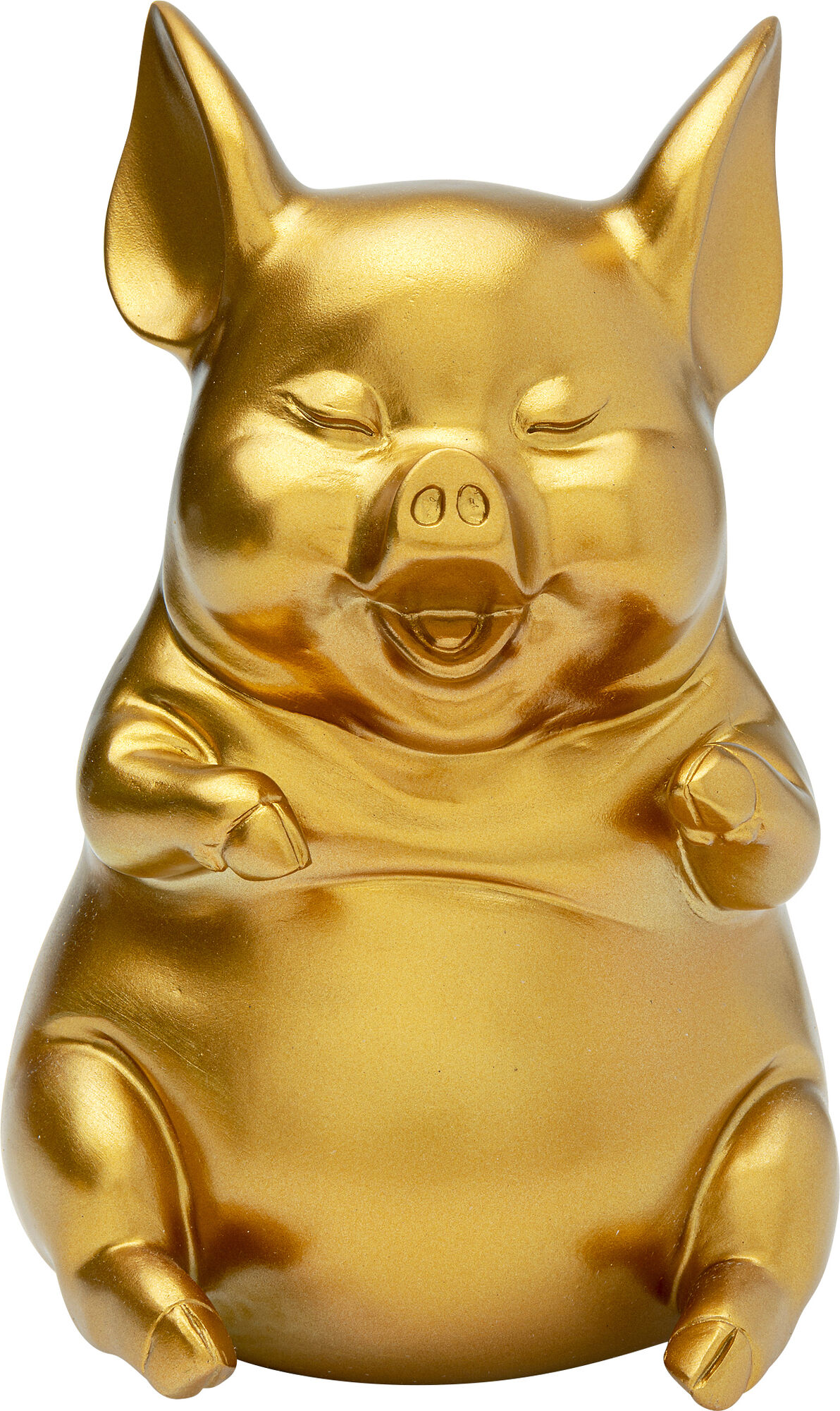 Skarbonka Pig 14x22 cm złota – obraz-1