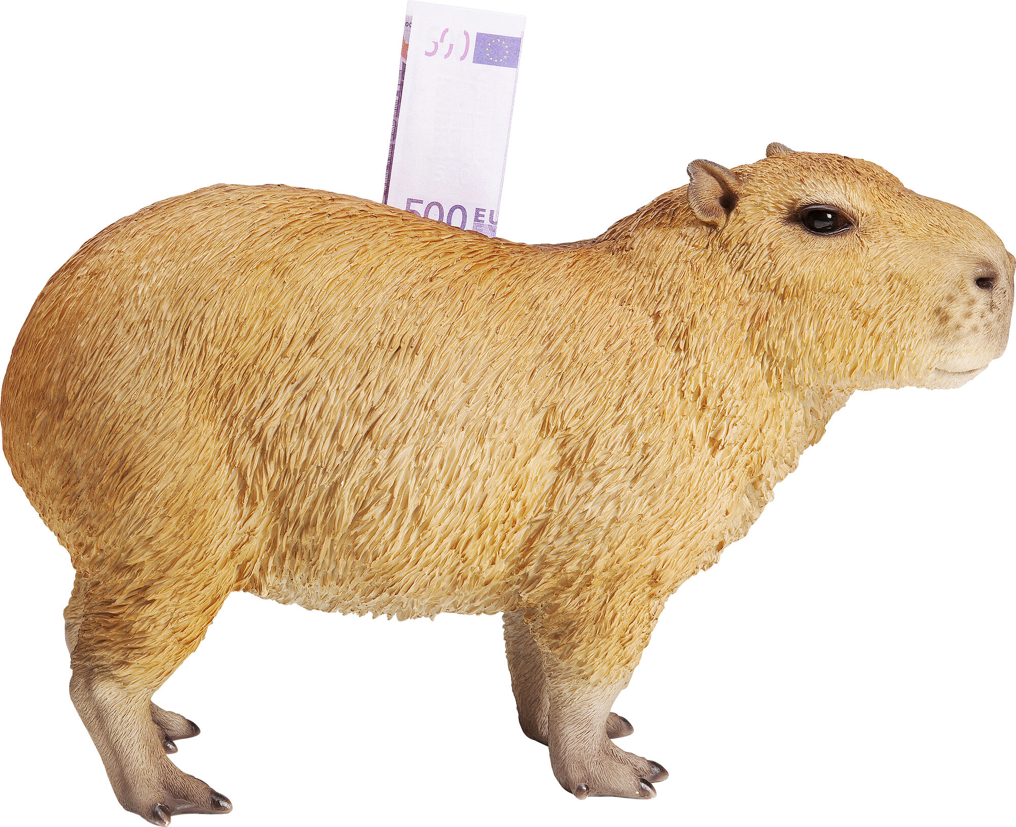 Skarbonka Standing Capybara 32x21 cm jasnobrązowa – grafika-1.