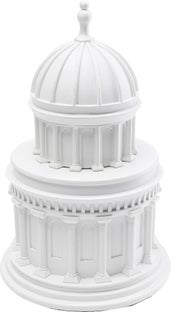 Skarbonka Villa 21x36 cm biała – obraz-1