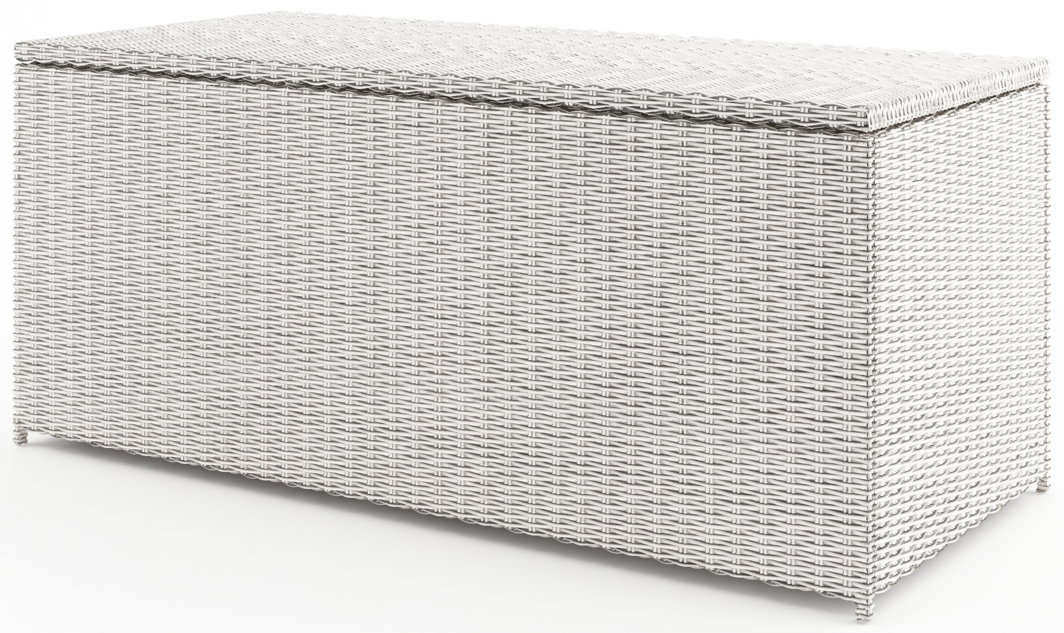 Skrzynia ogrodowa Scatola 160x74 cm biała – obraz-1