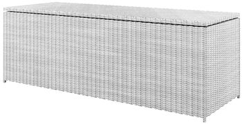 Skrzynia ogrodowa Scatola 200x74 cm biała – obraz-1