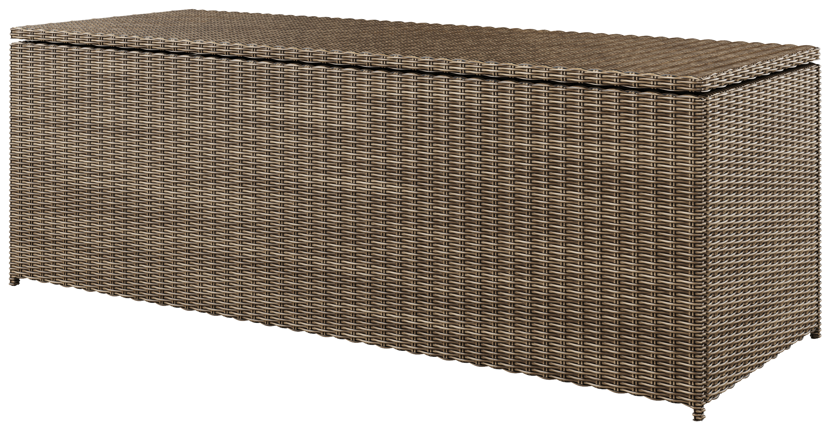 Skrzynia ogrodowa Scatola 200x74 cm piaskowa – obraz-1