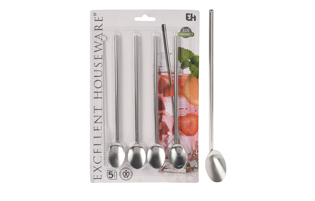 Сламки за пиене с лъжички – изображение-1